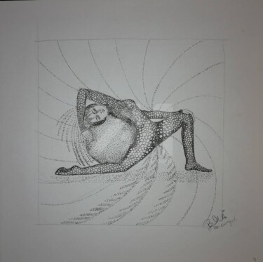 Drawing titled "Souplesse ©" by Bega, Original Art, Ink