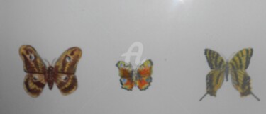 图画 标题为“Butterflies ©” 由Bega, 原创艺术品, 水彩