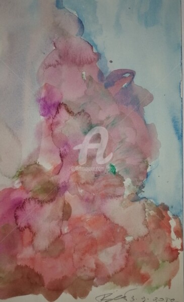 Tekening getiteld "MOYEN  AGE  ©" door Bega, Origineel Kunstwerk, Aquarel