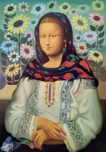제목이 "Romanian Monalisa"인 미술작품 Bejinari Florin로, 원작, 기름