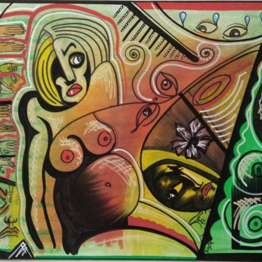 Painting titled "Confusion" by Bekybk*, Original Artwork, Marker