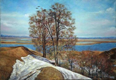 Painting titled "по Есенинским местам" by Beker, Original Artwork, Oil