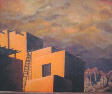 Ζωγραφική με τίτλο "Superstition Sunset" από Beki Morgan, Αυθεντικά έργα τέχνης