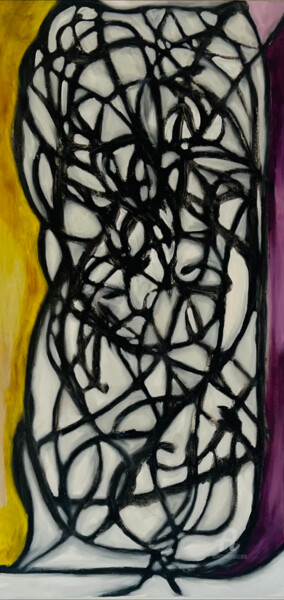 Картина под названием "Untitled" - Bekim Ala, Подлинное произведение искусства, Масло