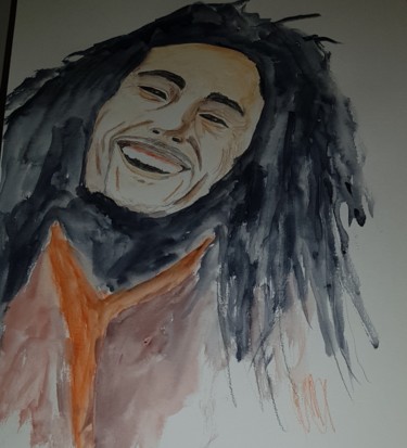 Drawing titled "BOB" by Jihane Bekkaoui, Original Artwork, Acrylic