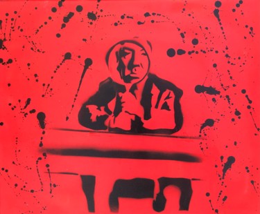 Peinture intitulée "Hitchcock" par Bel-Ami, Œuvre d'art originale, Bombe aérosol