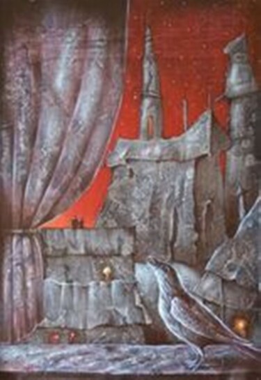 Peinture intitulée "Сказка двух / Fairy…" par Bela Lebedeva, Œuvre d'art originale, Acrylique