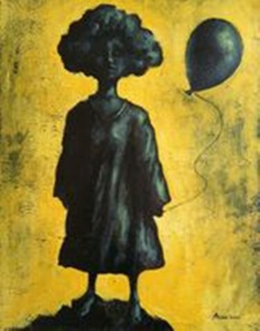 Painting titled "Потерянное детство…" by Bela Lebedeva, Original Artwork, Acrylic