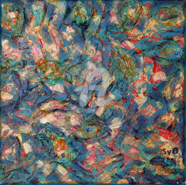 Pittura intitolato "Exotic fish  #artis…" da Svetlana Belenkin, Opera d'arte originale, Acrilico Montato su Telaio per barel…