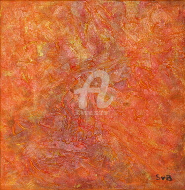 Pittura intitolato "Fire  #artistsuppor…" da Svetlana Belenkin, Opera d'arte originale, Acrilico Montato su Telaio per barel…