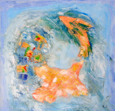 Картина под названием "About wild world" - Svetlana Belenkin, Подлинное произведение искусства, Масло Установлен на Деревянн…