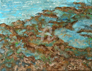 제목이 "Coast"인 미술작품 Svetlana Belenkin로, 원작, 기름 나무 들것 프레임에 장착됨