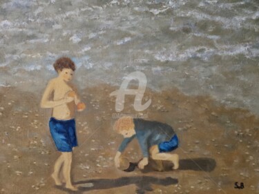 Painting titled "brothers" by Svetlana Belenkin, Original Artwork, Oil