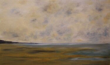 Painting titled "Rivage normand" by Belas, Original Artwork, Oil