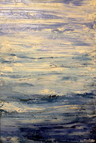 Painting titled "Mer" by Belas, Original Artwork, Oil