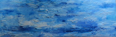 Peinture intitulée "Mer Egée" par Belas, Œuvre d'art originale, Huile