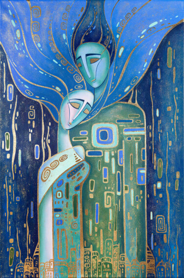 Pittura intitolato "Just Love" da Yulia Belasla, Opera d'arte originale, Olio