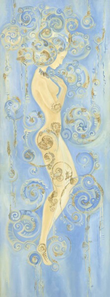 Malarstwo zatytułowany „Heavenly nymph” autorstwa Yulia Belasla, Oryginalna praca, Olej