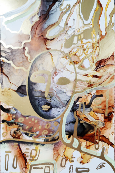 Malerei mit dem Titel "Memories I" von Yulia Belasla, Original-Kunstwerk, Tinte
