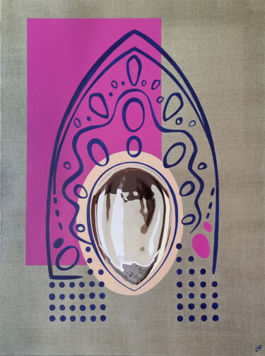 Painting titled "The mirror of tradi…" by Yulia Belasla, Original Artwork, Acrylic