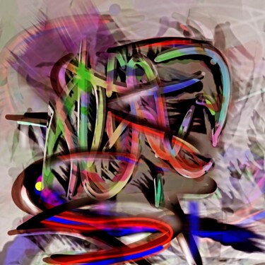 Arts numériques intitulée "graff#1" par Belfeygor, Œuvre d'art originale, Travail numérique 2D
