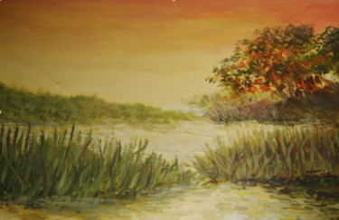 Painting titled "LAGHETTO" by Belinda S., Original Artwork, Acrylic