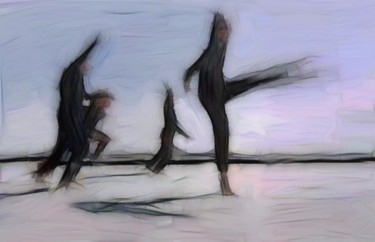 Arts numériques intitulée "danse" par Eric Belin, Œuvre d'art originale, Peinture numérique