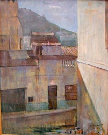 Peinture intitulée "sidi el houari oran" par Abdelkader Belkhorissat, Œuvre d'art originale
