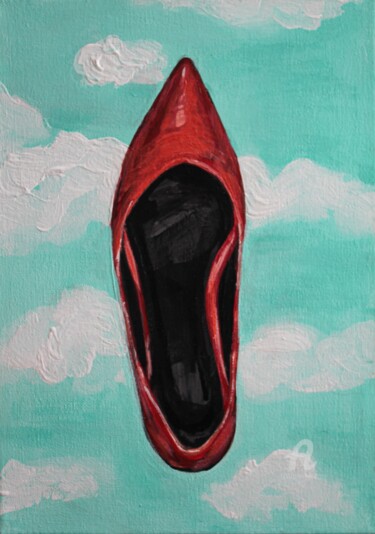 Картина под названием "Heel on the loose" - Ok Belkina, Подлинное произведение искусства, Акрил