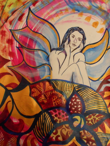 Pittura intitolato "VOLIamo!" da Andrea Schimböck-Marock, Opera d'arte originale, Acrilico