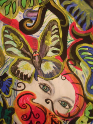 Pintura intitulada "La farfalla incompl…" por Andrea Schimböck-Marock, Obras de arte originais, Acrílico