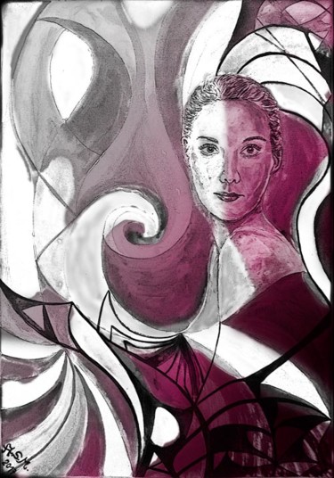 Pittura intitolato "Mystical" da Andrea Schimböck-Marock, Opera d'arte originale
