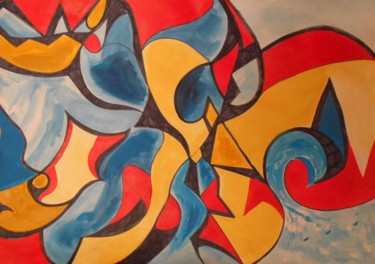 Картина под названием "Piacere 1" - Andrea Schimböck-Marock, Подлинное произведение искусства, Акрил