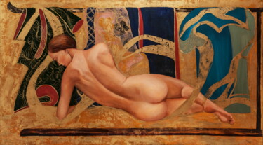 Pintura intitulada "Кимано" por Bella Matveeva, Obras de arte originais, Óleo