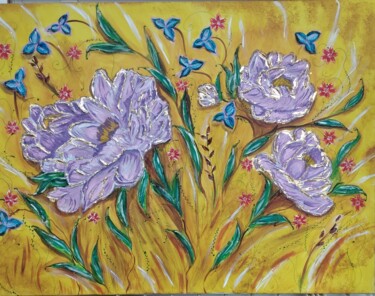 Malerei mit dem Titel "Tornerà la primavera" von Bella Metreveli, Original-Kunstwerk, Acryl