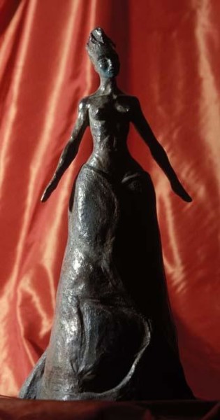 Sculpture titled "Mode too" by Chantal Bellamy, Original Artwork, Metals