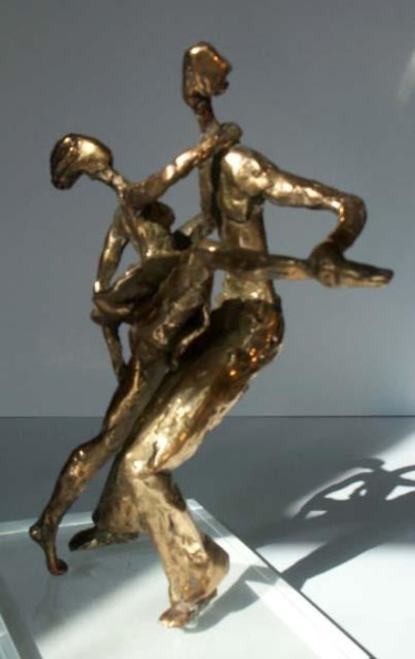 Sculpture titled "Tango or" by Chantal Bellamy, Original Artwork, Metals