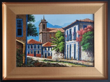 Painting titled "Diamantina" by Bellasartes Caldas Novas, Original Artwork, Acrylic