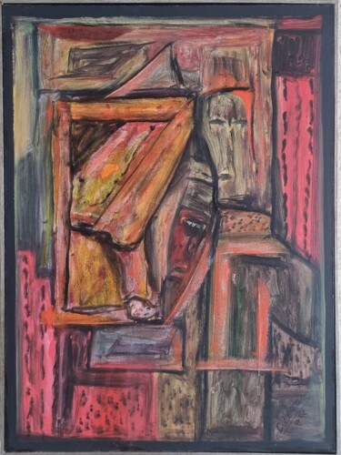 Pintura titulada "armonics red" por Bellasartes Caldas Novas, Obra de arte original, Acrílico