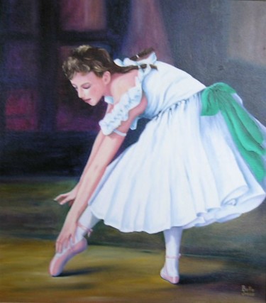 Peinture intitulée "Ballerine" par Danielle Belle Josse, Œuvre d'art originale, Huile