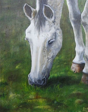 Painting titled "Equus" by Danielle Belle Josse, Original Artwork
