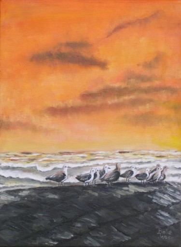 Peinture intitulée "Marine" par Danielle Belle Josse, Œuvre d'art originale