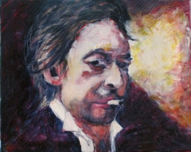 Peinture intitulée "Serge Gainsbourg" par Jean-Luc Bellini, Œuvre d'art originale, Autre