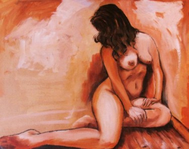 Peinture intitulée "New Nude # 166" par Jean-Luc Bellini, Œuvre d'art originale, Huile
