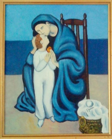 Peinture intitulée "Hommage à Picasso" par Jean-Luc Bellini, Œuvre d'art originale, Huile