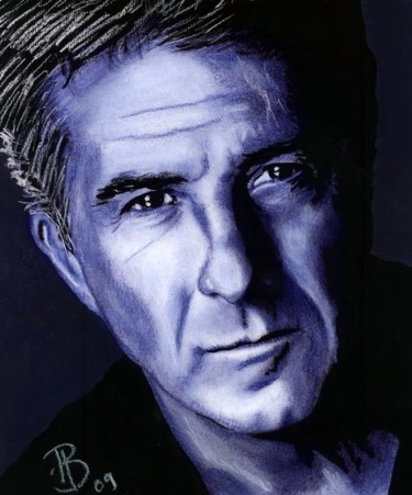 Drawing titled "Dustin Hoffman" by Jean-Luc Bellini, Original Artwork, Other