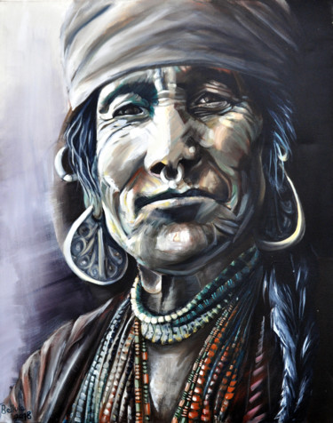 Painting titled "Humla" by Bellule' Art, Original Artwork, Acrylic Mounted on Wood Stretcher frame