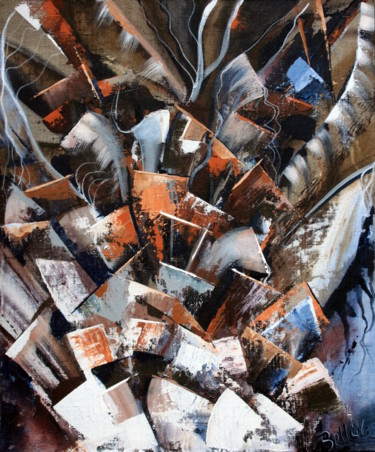 Картина под названием "Confinement5" - Bellule' Art, Подлинное произведение искусства, Акрил Установлен на Деревянная рама д…