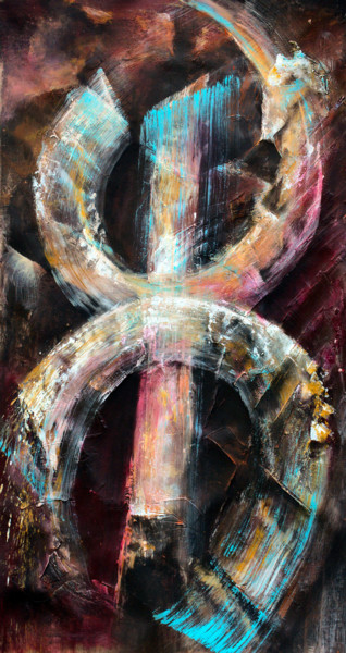 Картина под названием "Freedom I" - Bellule' Art, Подлинное произведение искусства, Акрил Установлен на Деревянная рама для…