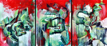 Gred Mood Peinture intitulée "Gred Mood" par Bellule'Art, Œuvre d'art originale, Acrylique Monté sur Châssis